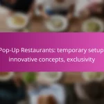 Pop-Up Restaurants: temporary setup, innovative concepts, exclusivity